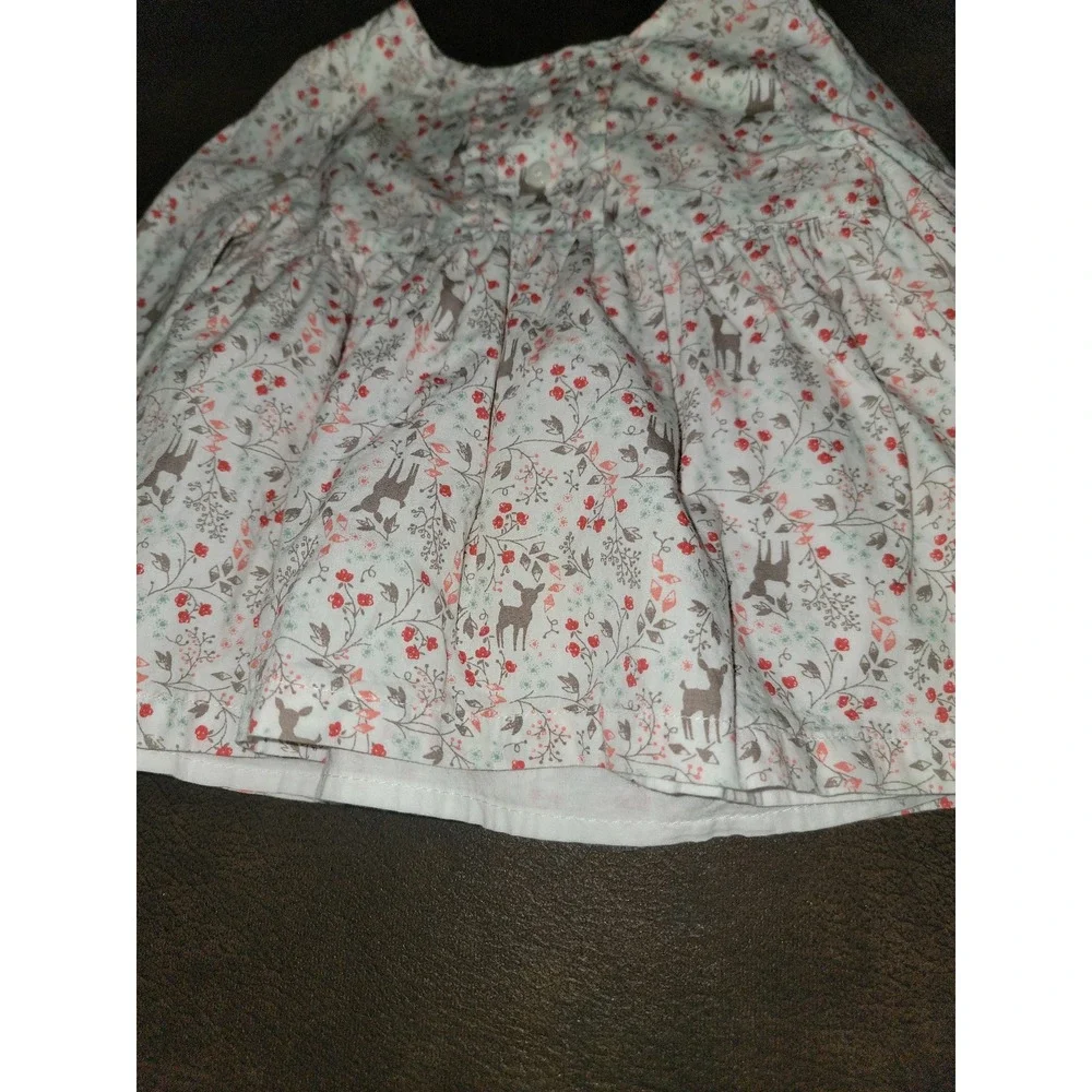 Gymboree layette line forest sprouts deer dress‎ size 3 6 months